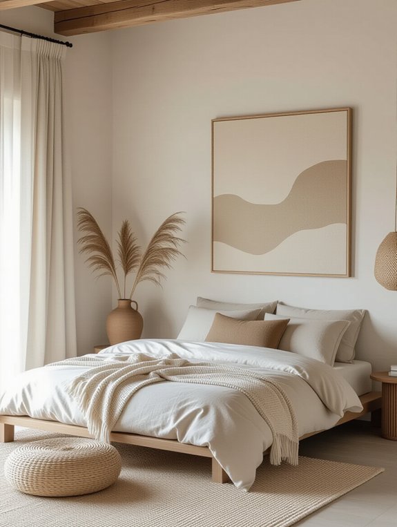 serene japandi wall decor