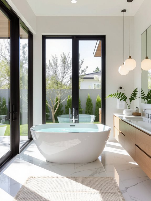 serene minimalist bathroom retreat