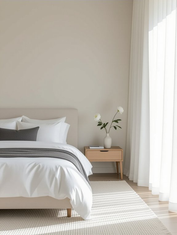 serene minimalist bedroom design