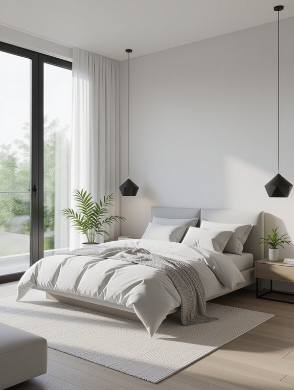 serene minimalist bedroom retreat