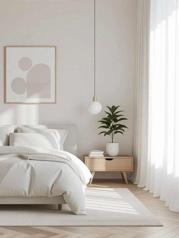 serene minimalist bedroom tips
