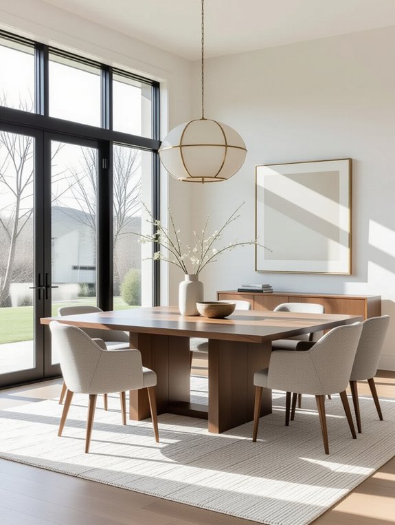 serene minimalist dining experience