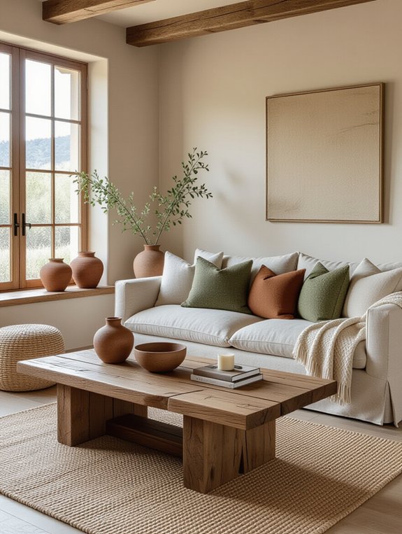 serene minimalist living room
