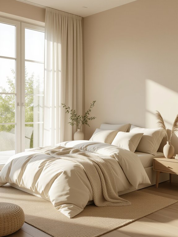 serene minimalist neutral decor