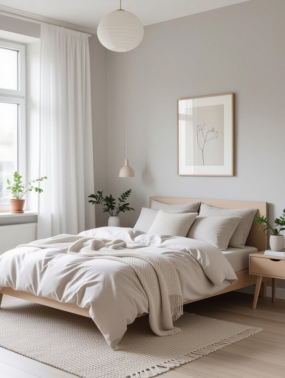 serene scandinavian bedroom retreat