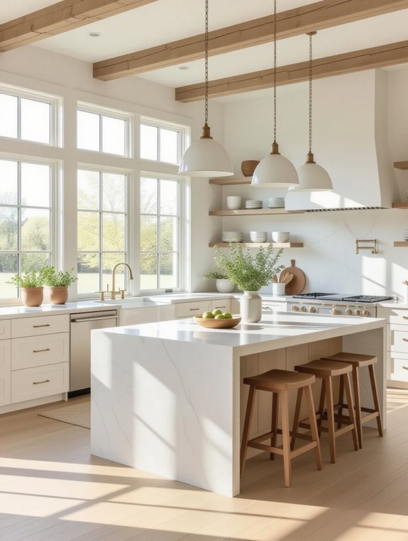 serene scandinavian kitchen design