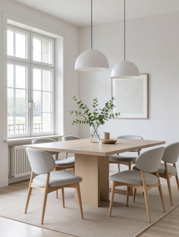 serene stylish functional dining