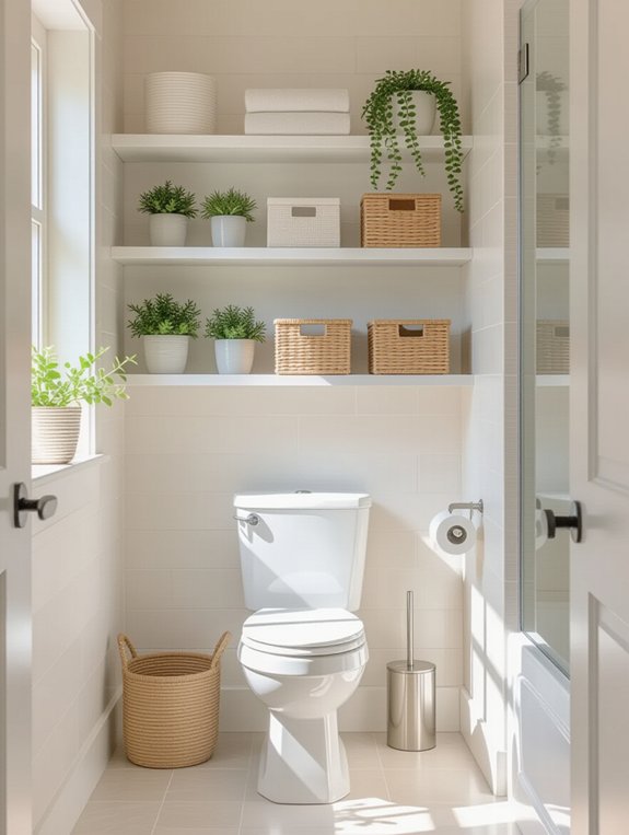 shelving for bathroom storage