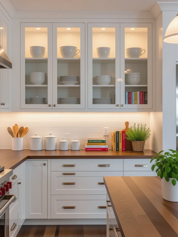 showcase elegant dishware display