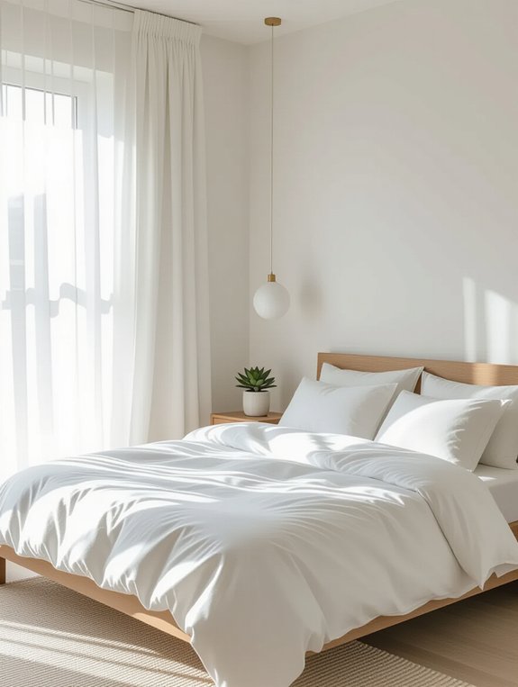 simple serene bedding choices