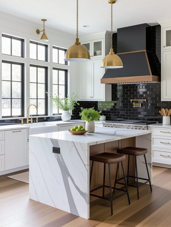 sleek functional kitchen design