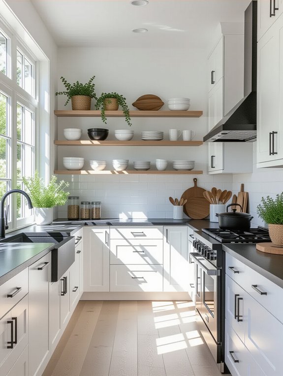 sleek functional kitchen design