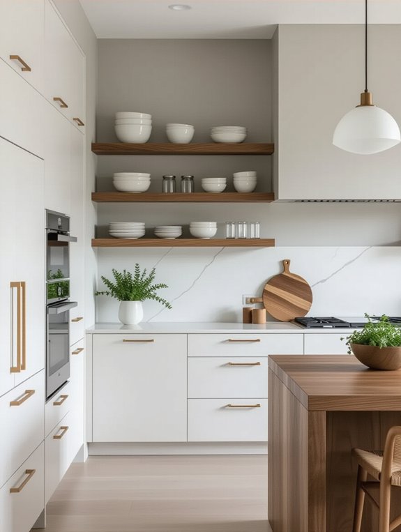 sleek functional minimalist cabinetry
