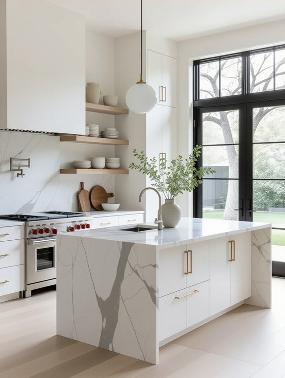 sleek functional modern kitchen