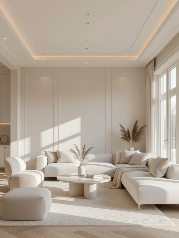 sleek modern minimalist ceiling