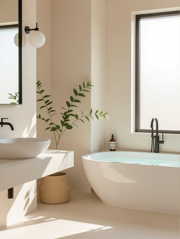 sleek simple space saving fixtures
