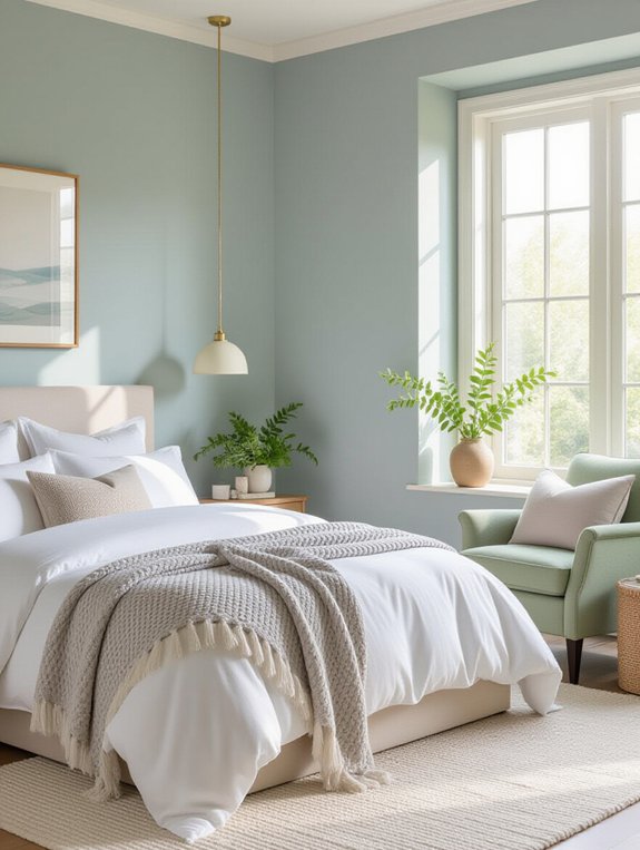 soothing color palette selection