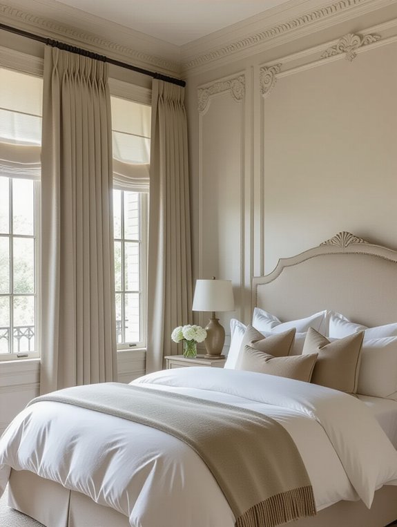 sophisticated bedroom wall treatments