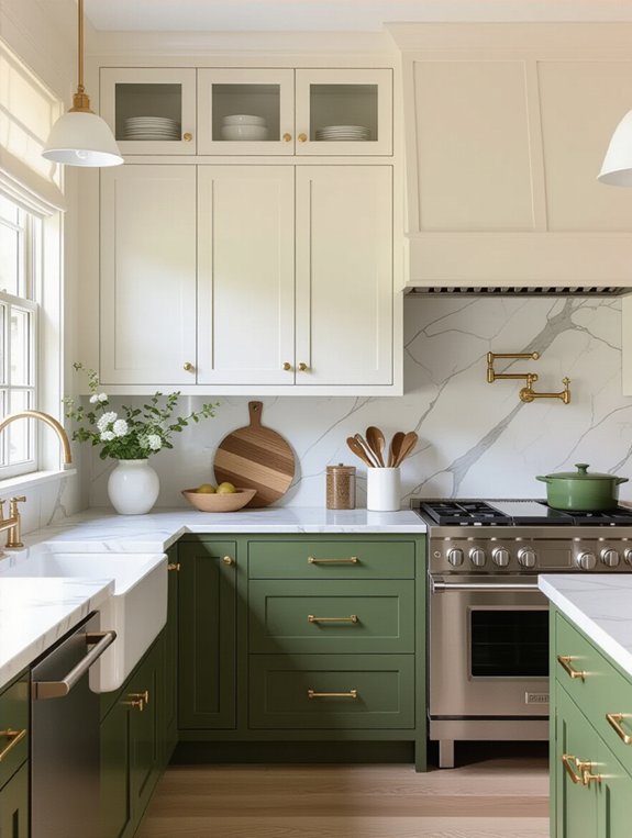 sophisticated kitchen color scheme