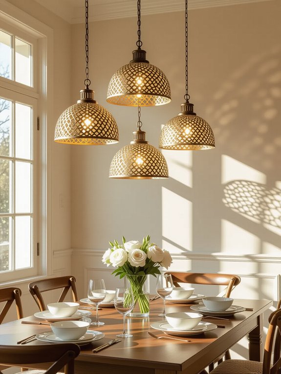 sophisticated metal light fixtures
