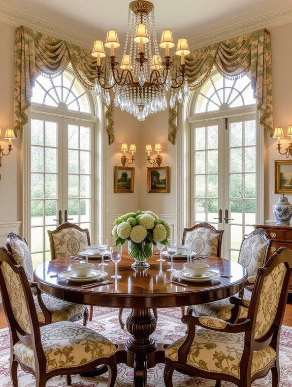 sophisticated traditional dining elegance