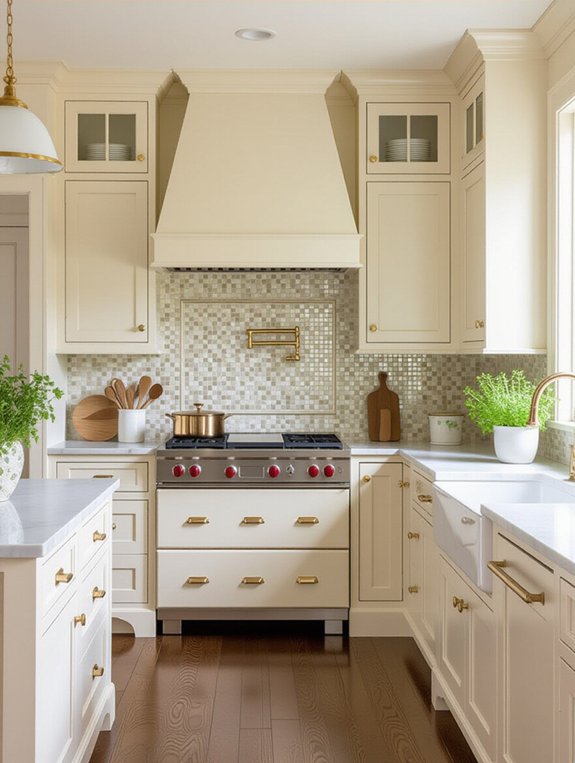 sophisticated warm kitchen elegance
