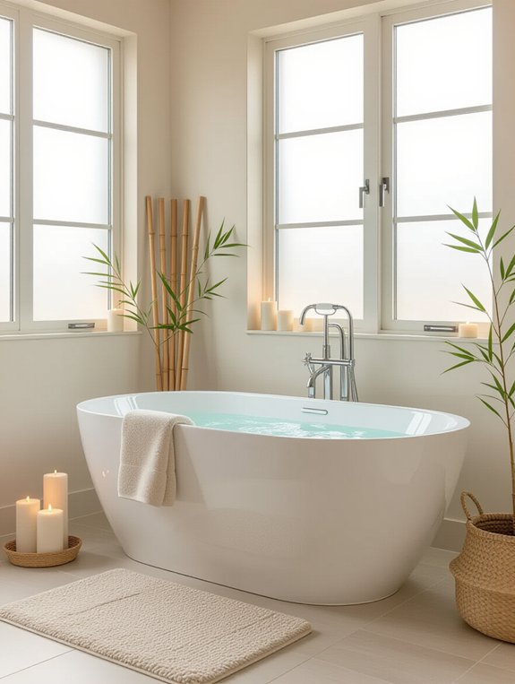 spa inspired bathroom enhancements