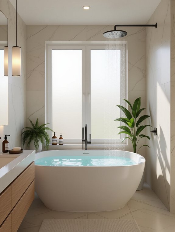 spa inspired bathroom sanctuary