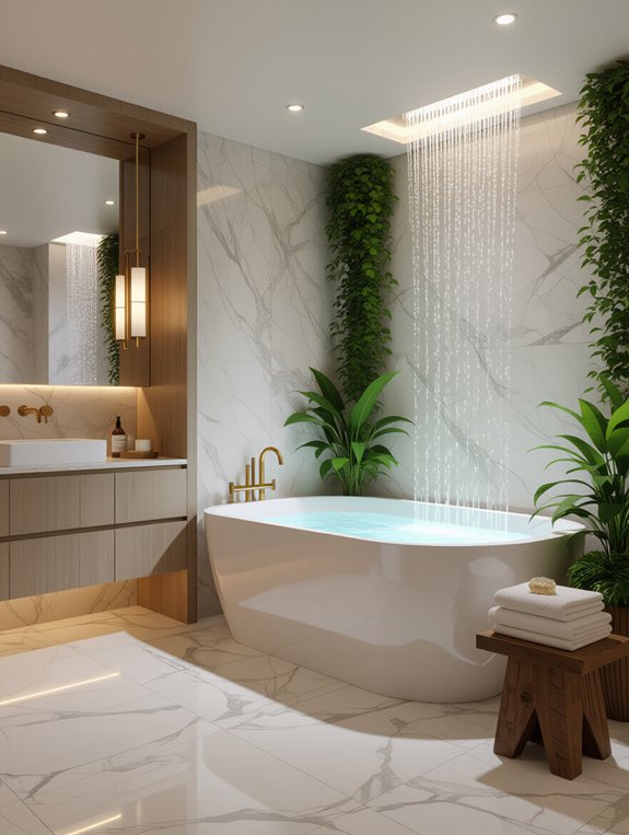 spa inspired bathroom sanctuary
