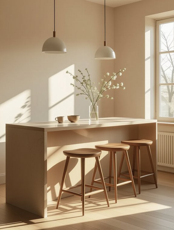 space saving breakfast bar solution