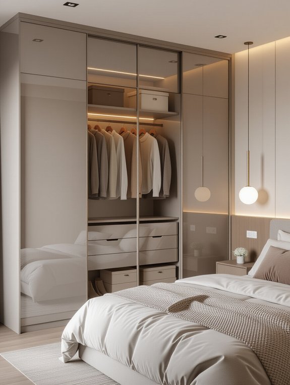 space saving modern wardrobes