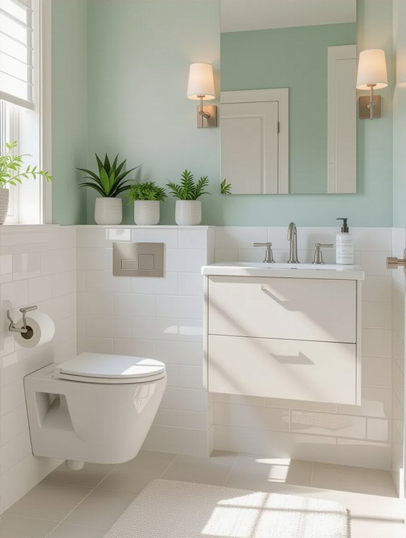 space saving toilet paper holder