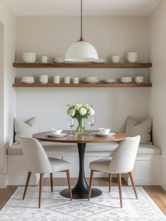 space saving wall mounted table