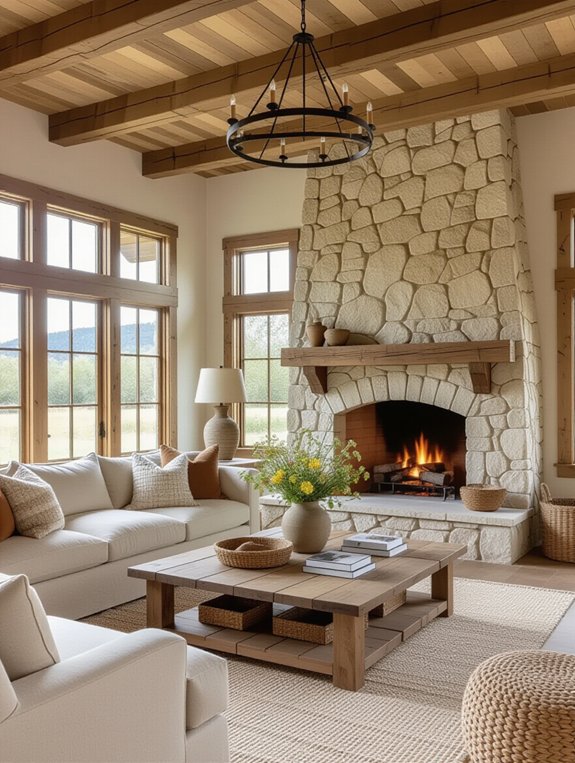 statement fireplace focal point