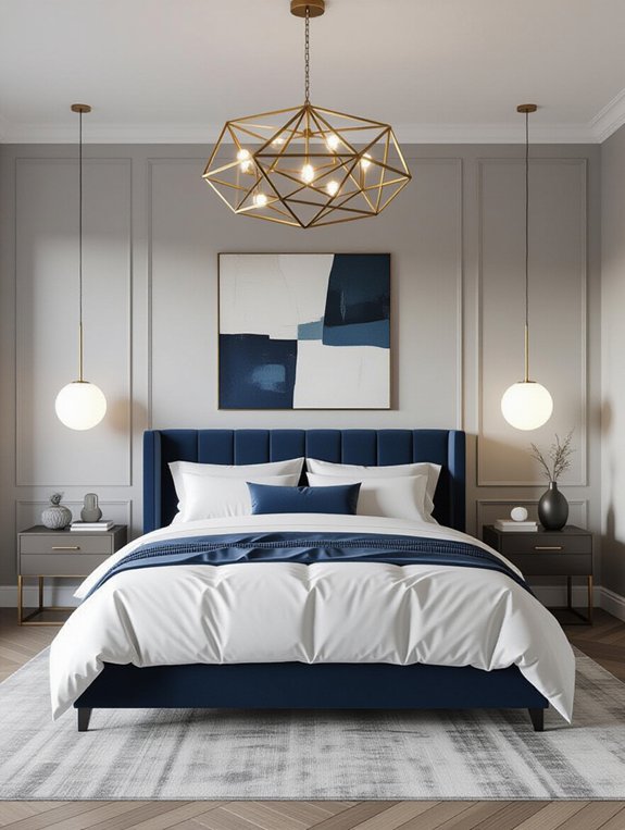statement lighting enhances decor