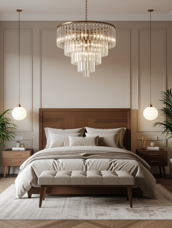statement lighting enhances decor