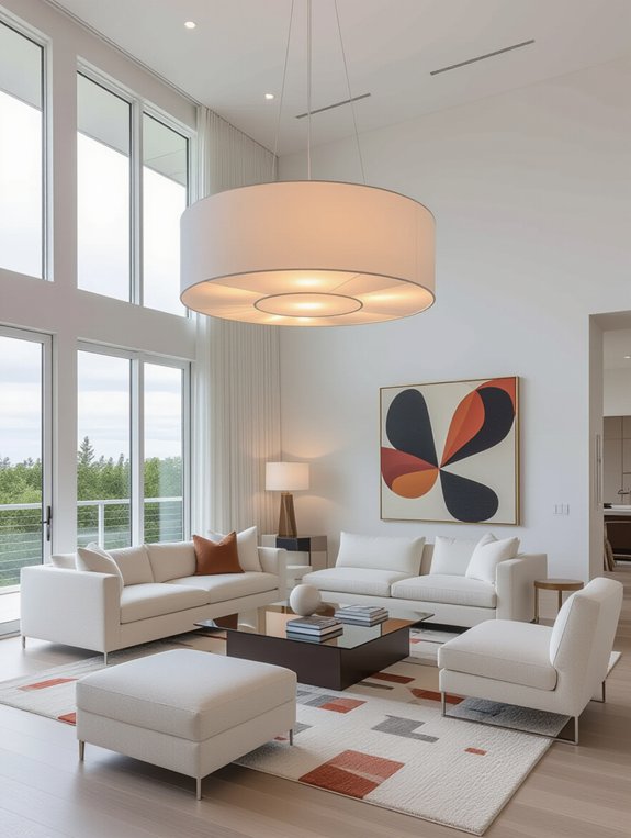statement lighting for ambiance