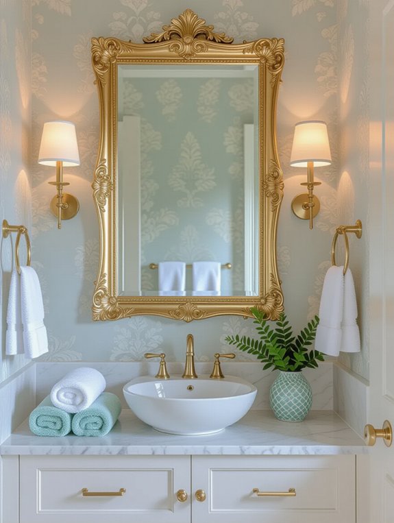 statement mirror enhances style