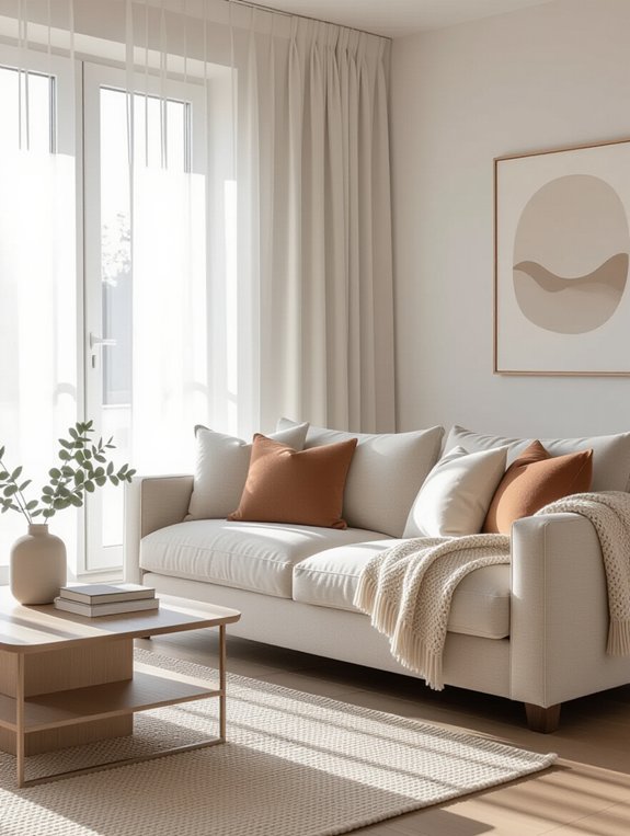 statement sofa as focal point