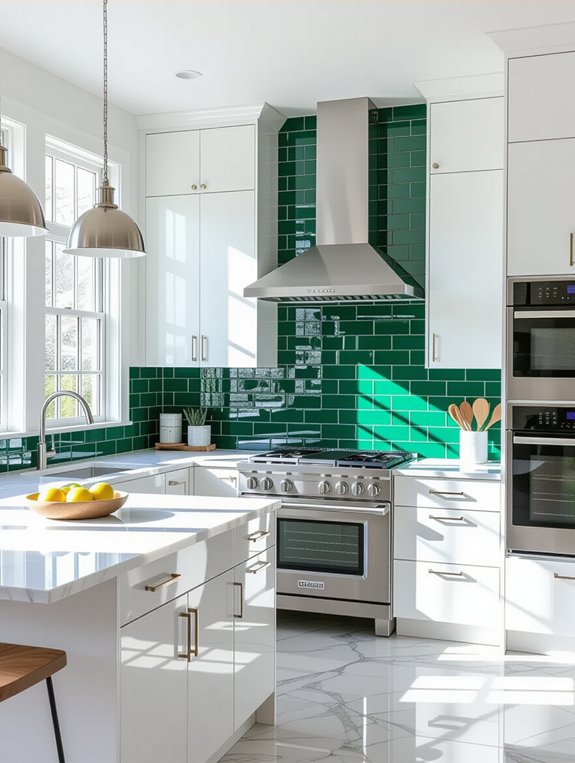 striking bold kitchen backsplashes