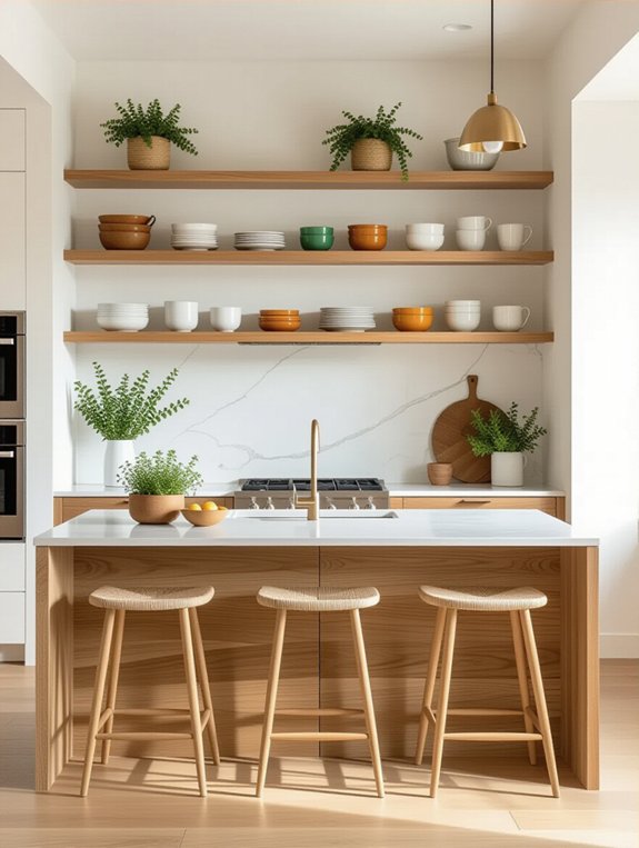 stylish accessible kitchen storage
