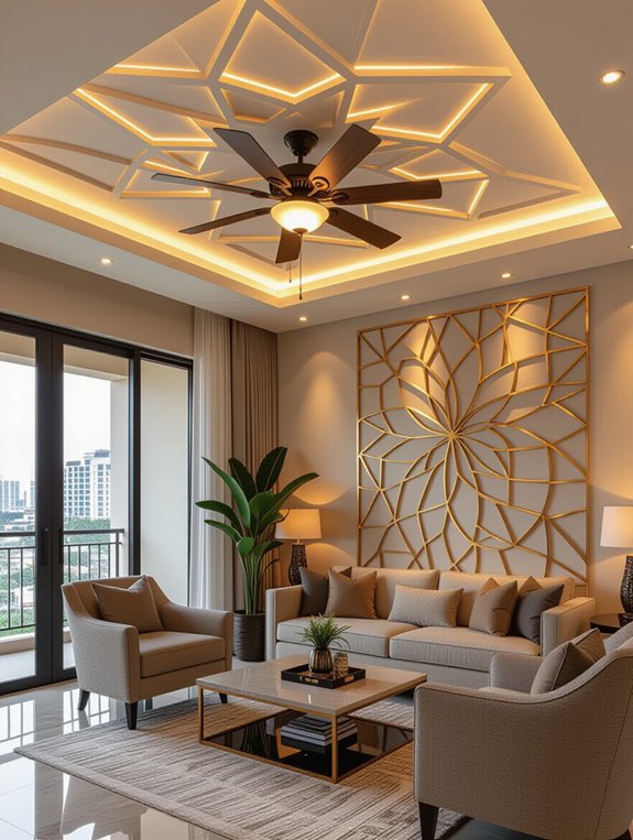 stylish ceiling fan integration