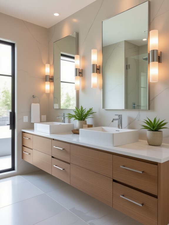 stylish dual sink functionality
