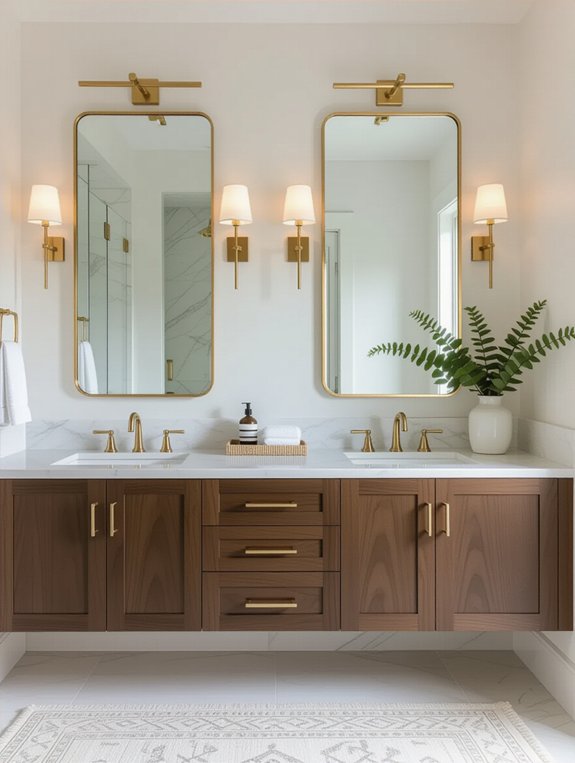 stylish dual vanity design