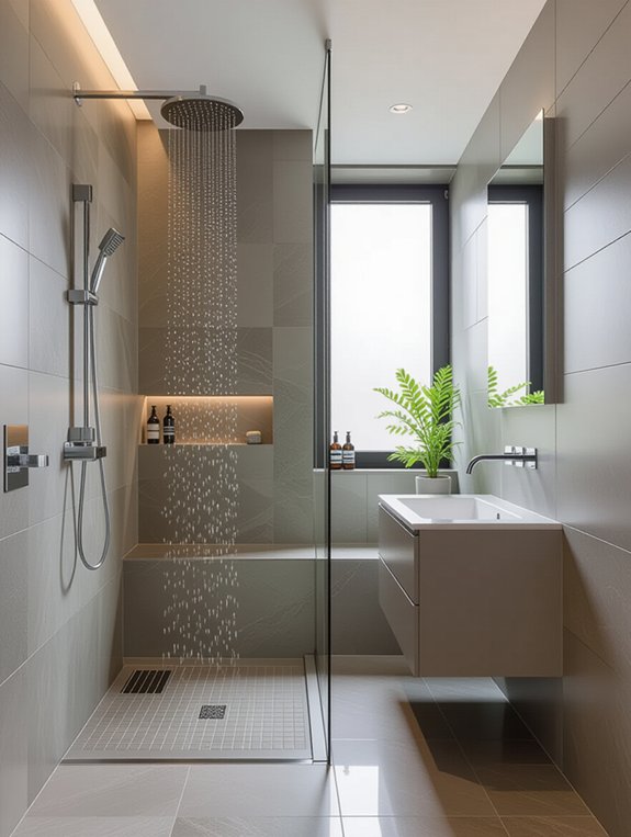 stylish efficient wet room
