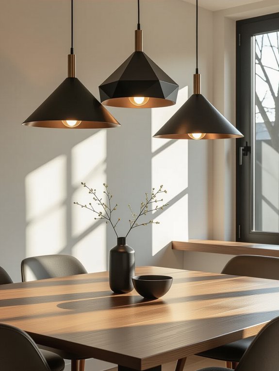 stylish geometric pendant lighting