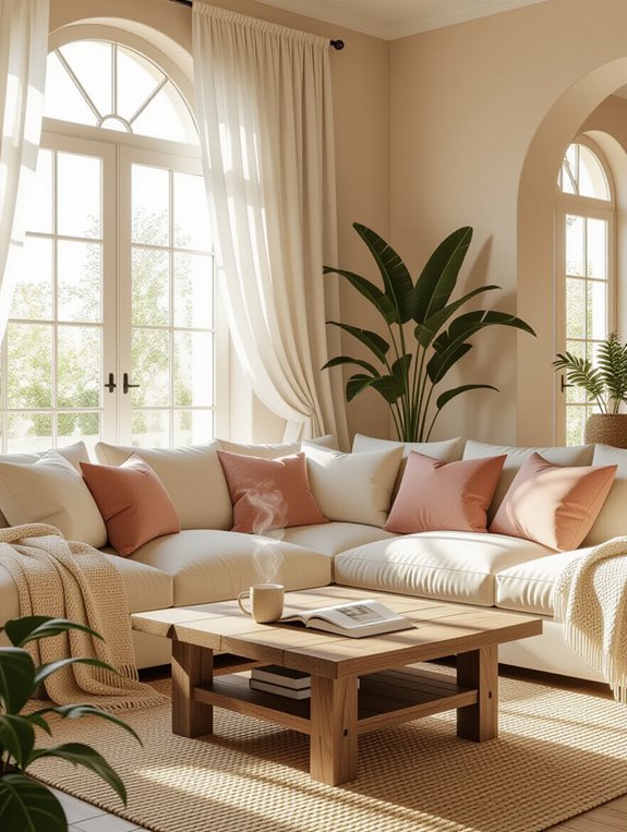 stylish layered window treatments