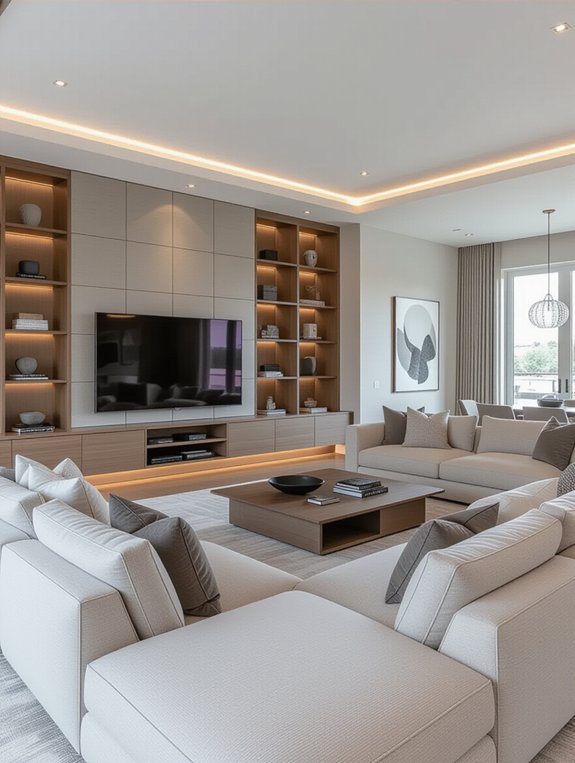 stylish media center design
