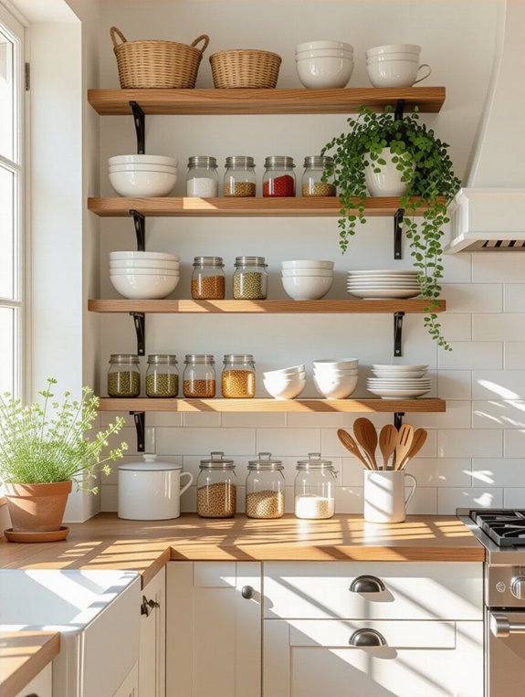 stylish open shelving ideas