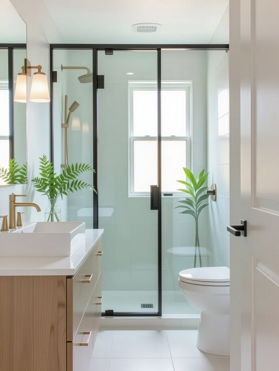stylish privacy with glass